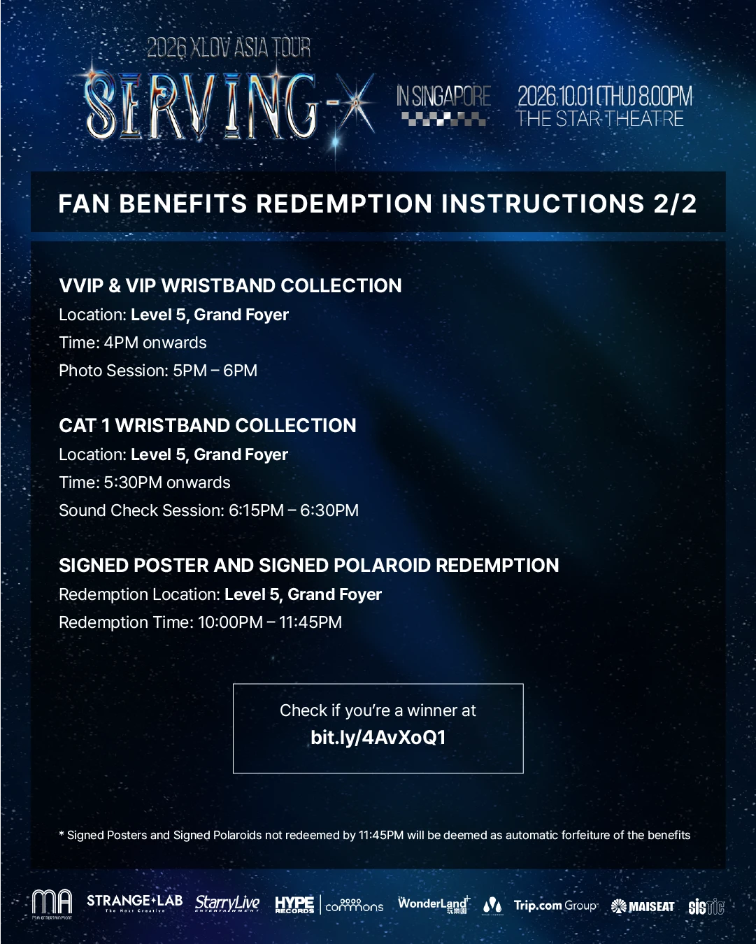 2026 XLOV Asia Tour - SERVING-X in Singapore - MAISEAT