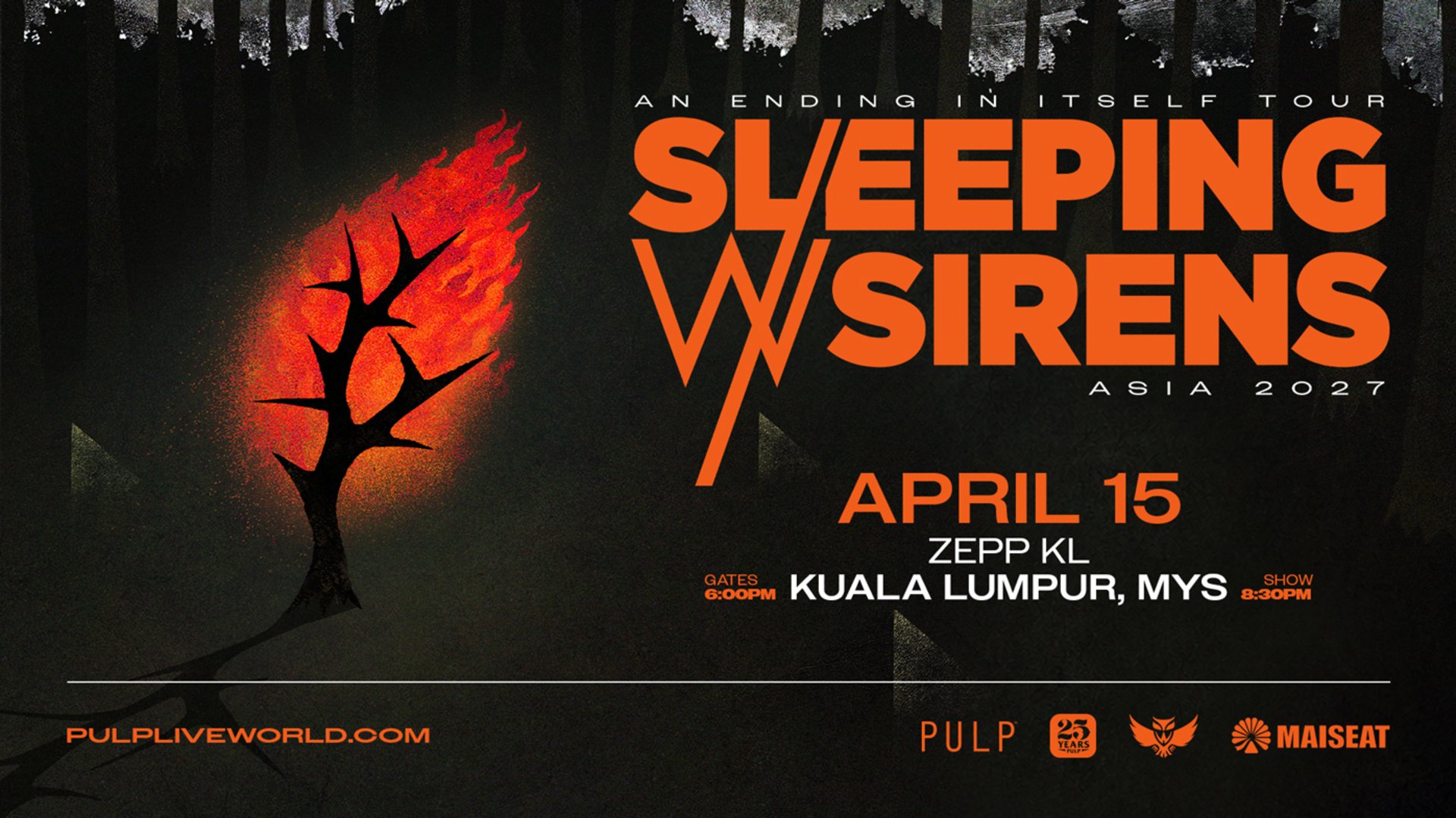 SLEEPING WITH SIRENS 'AN ENDING IN ITSELF TOUR ASIA 2027' IN KUALA