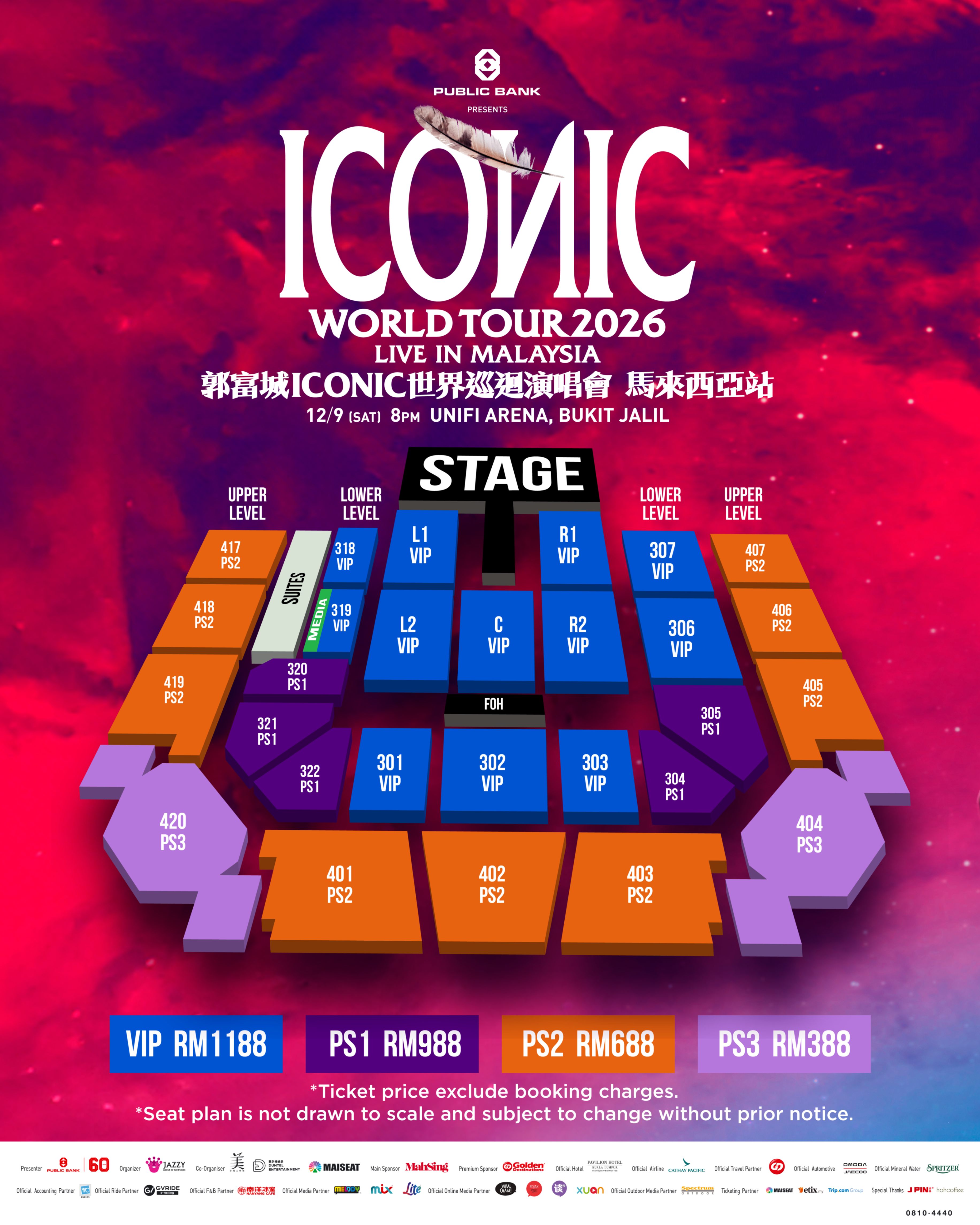 Aaron Kwok ICONIC World Tour 2026 Live in Malaysia - MAISEAT